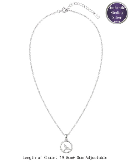 Whale Tail Wave Pendant
