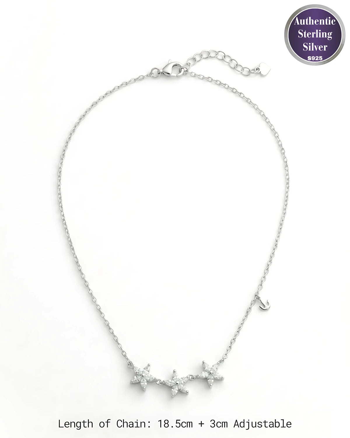 Triple Floral Bloom Pendant
