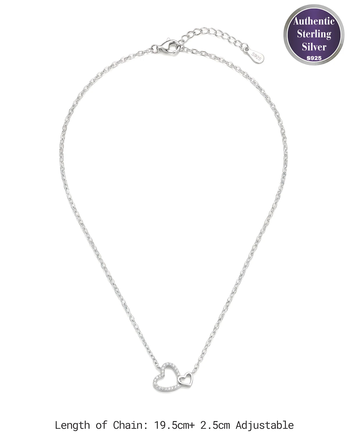 Valentine Twin Heart Necklace