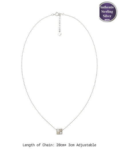 Geometric Crystal Cube Pendant