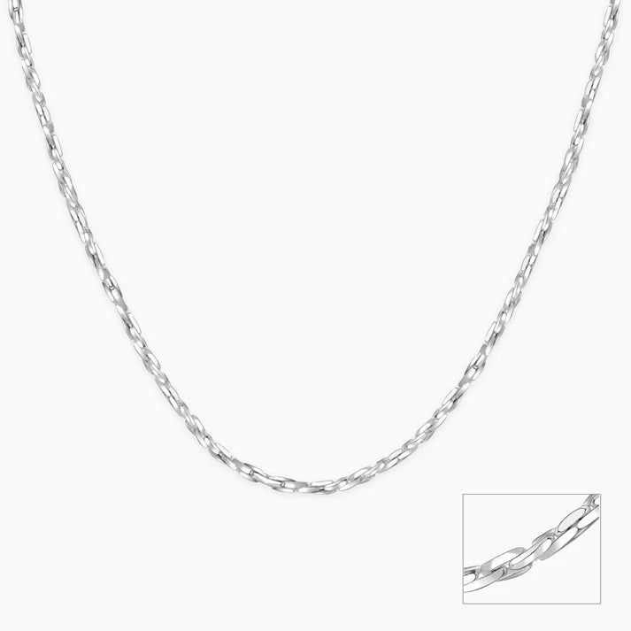 Silver Twisted Treasure Chain for Her
