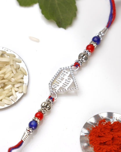 Super Bro 925 Sterling Silver Rakhi