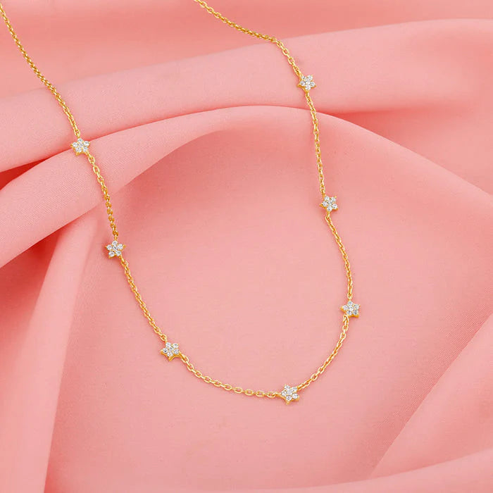 Golden Star Constellation Necklace