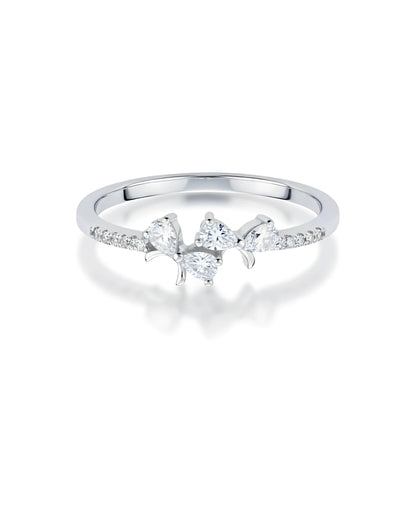 Trinity Butterfly Adjustable Ring