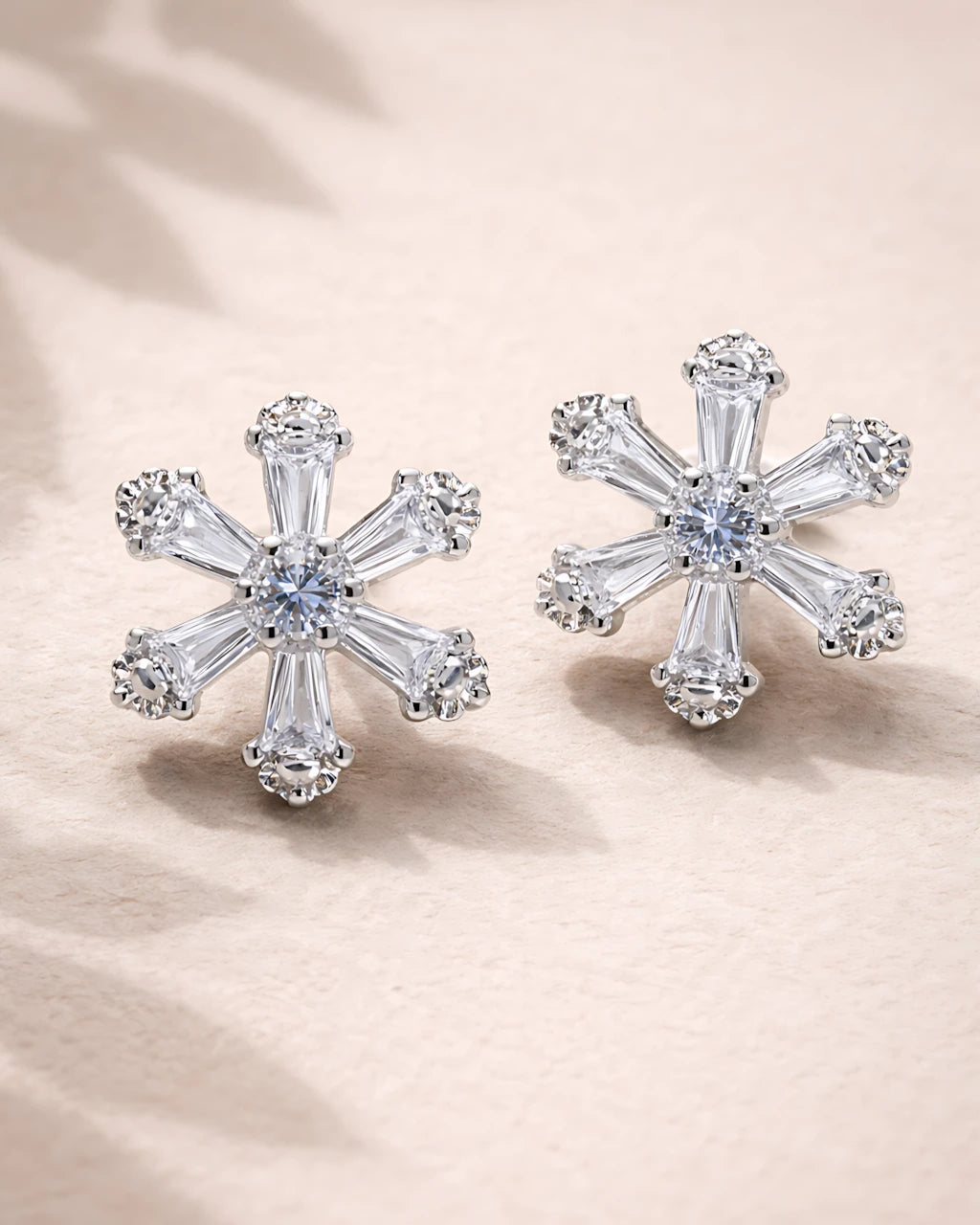 Frost Flare Stud Earrings | 925 Sterling Silver