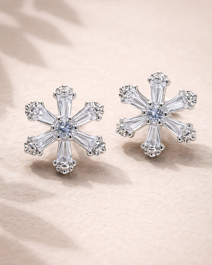 Frost Flare Stud Earrings | 925 Sterling Silver