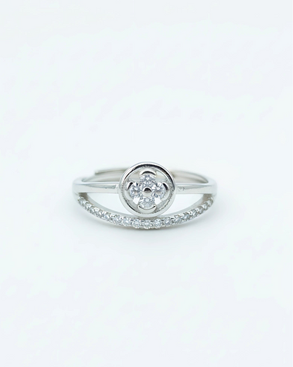 Luna Bloom Adjustable Ring