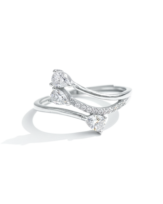 Spiral Grace Adjustable Ring | 925 sterling silver ring