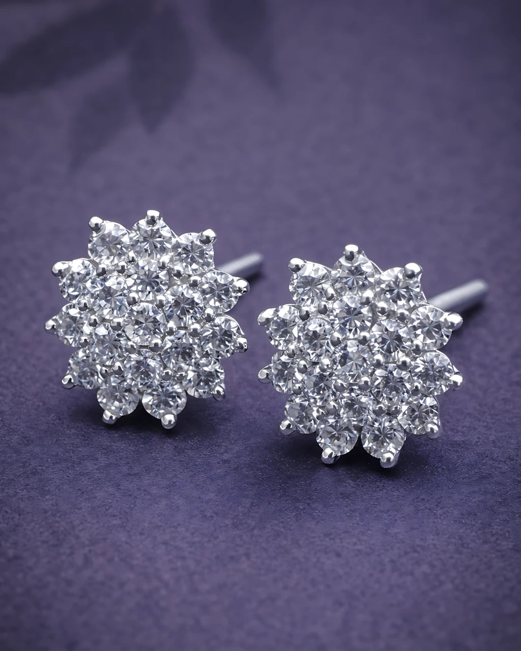 Starburst Sparkle Stud Earrings | 925 Sterling Silver