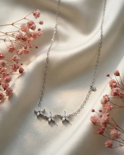 Triple Floral Bloom Pendant