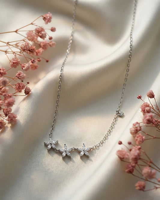 Triple Floral Bloom Pendant