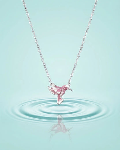Pink Hummingbird Pendant
