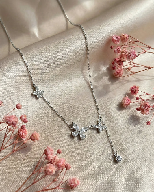 Asymmetrical Butterfly Drop Pendant