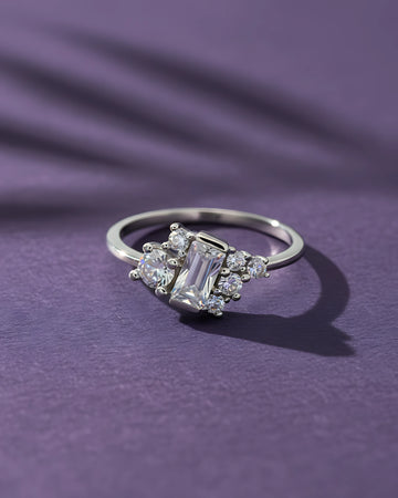 Prism Petal Adjustable Ring | 925 Sterling Silver Ring