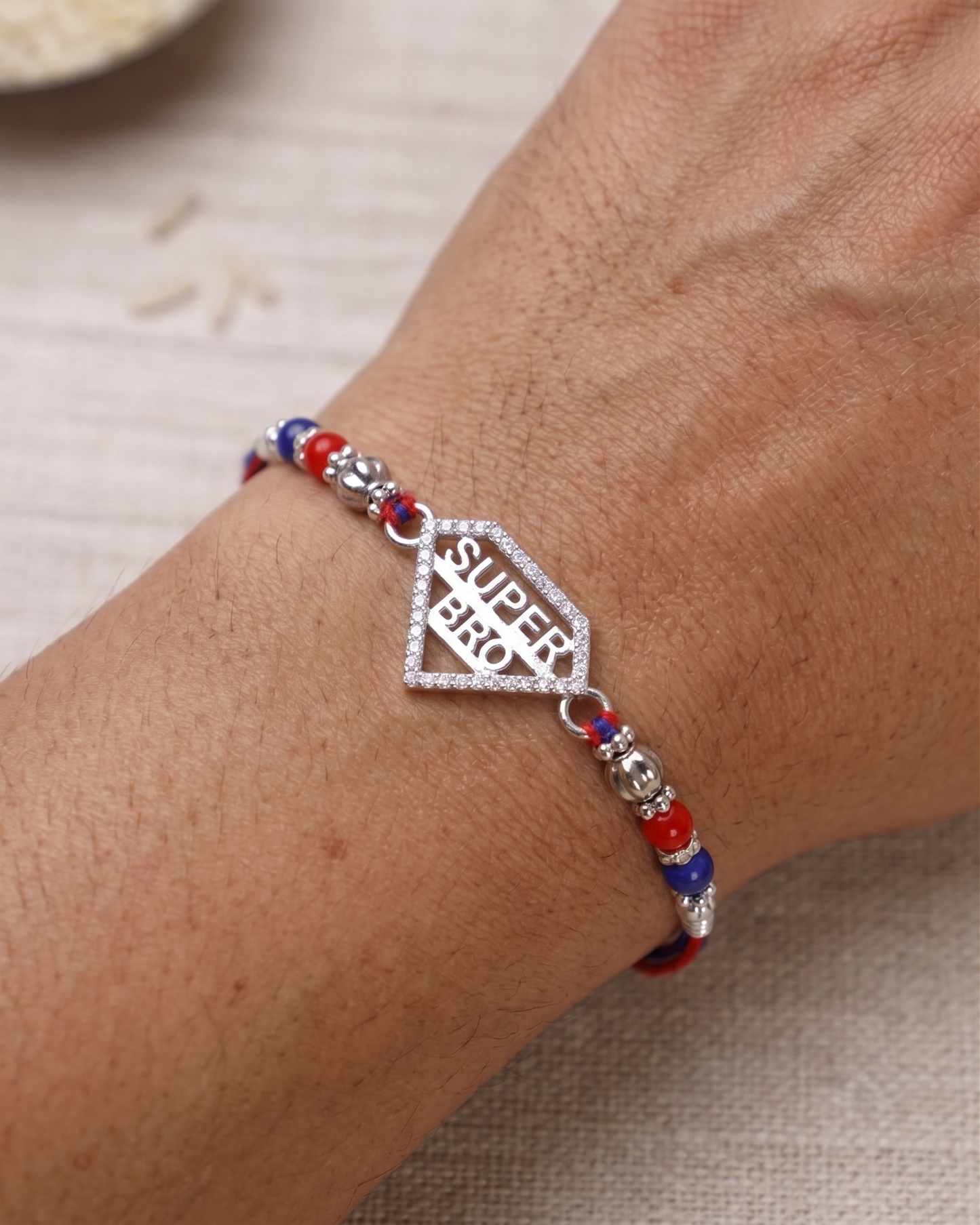 Super Bro 925 Sterling Silver Rakhi