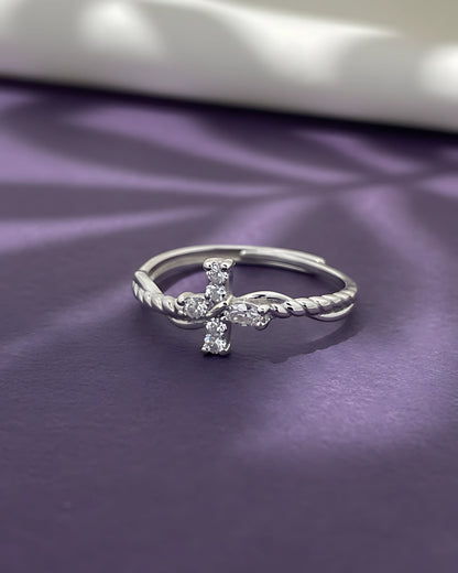 Vine Blossom Adjustable Ring