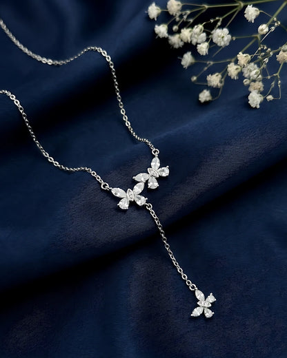 Triple Butterfly Lariat Pendant