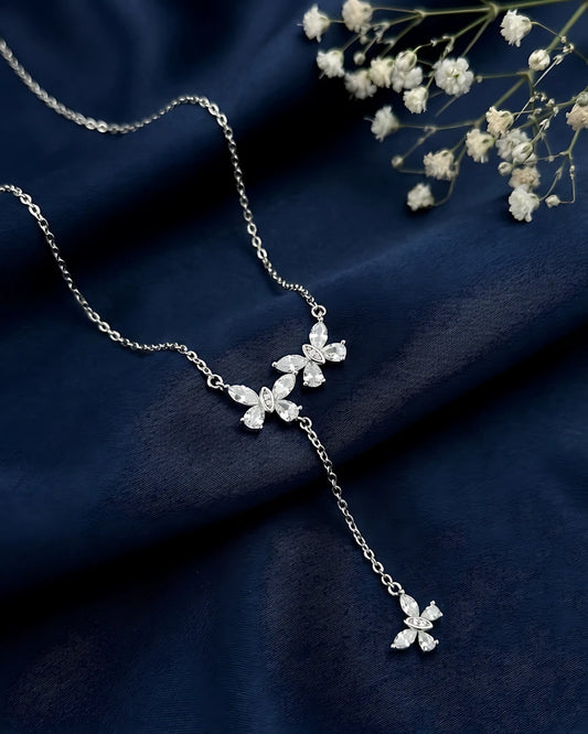 Triple Butterfly Lariat Pendant