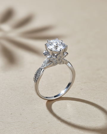 Regal Heritage Solitaire Ring | 925 sterling silver ring