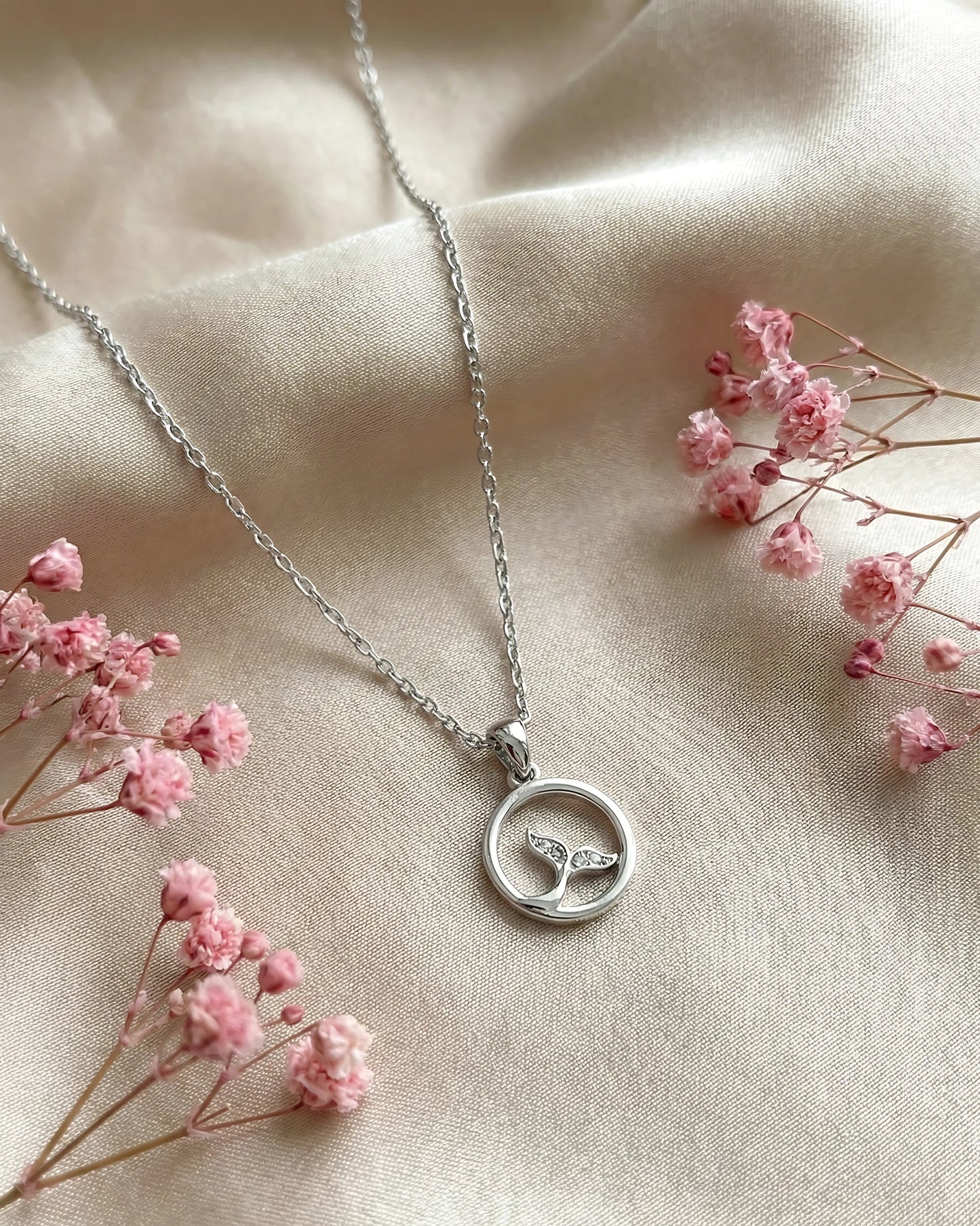 Whale Tail Wave Pendant