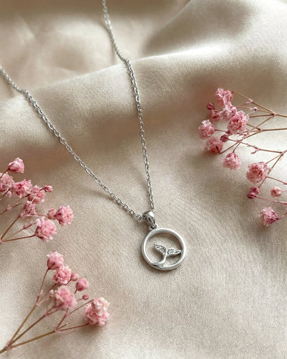 Whale Tail Wave Pendant