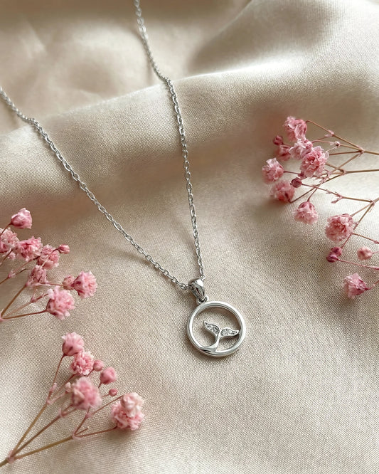 Whale Tail Wave Pendant