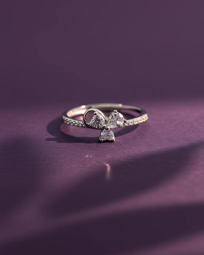 Trinity Cascade Adjustable Ring