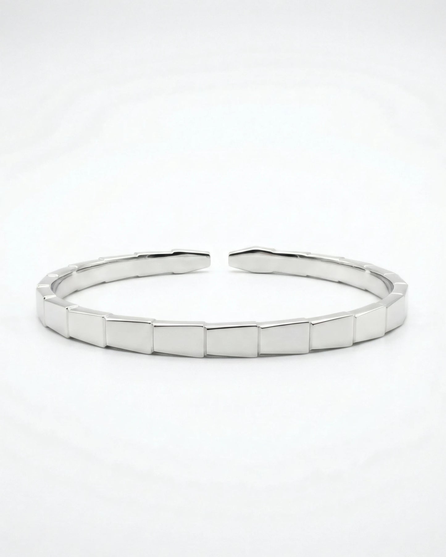 Structured Block Cuff Bangle