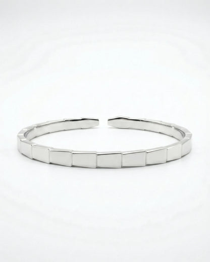 Structured Block Cuff Bangle
