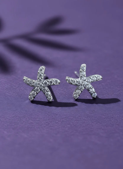 Coastal Starfish Stud Earrings | 925 Sterling Silver