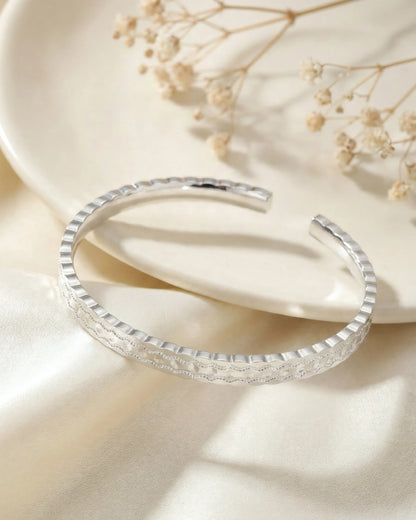 Textured Ridge Bangle Cuff