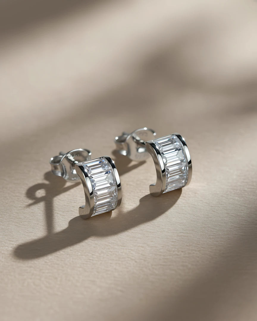 Glam Bar Studs | 925 sterling silver earrings