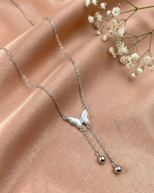 Pearlescent Butterfly Pendant