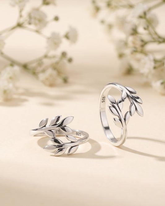 Laurel Leaf Bypass Toe Rings