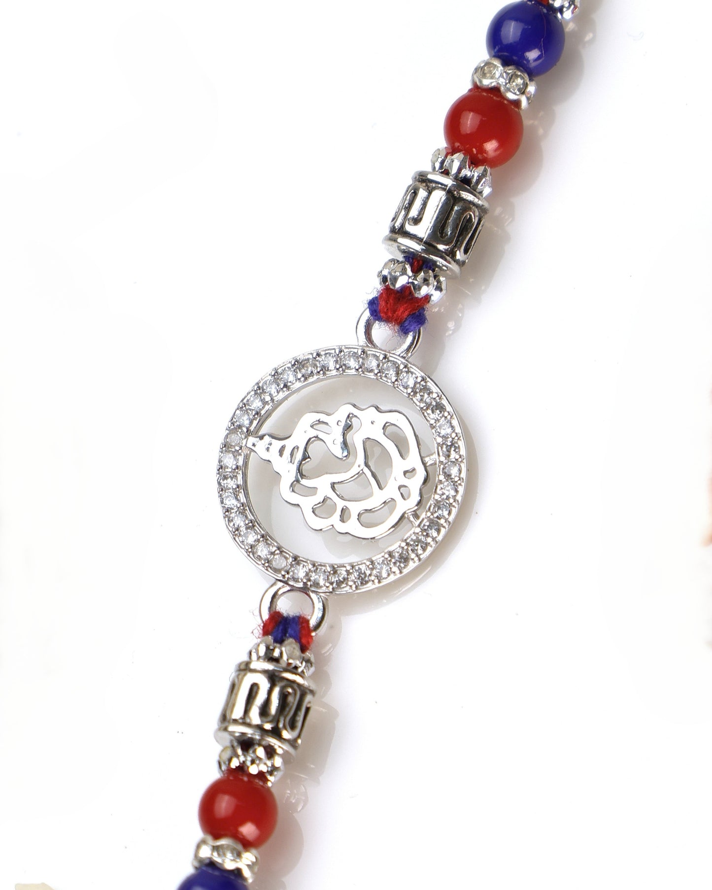 Divine Ganesha Halo 925 Sterling Silver Rakhi