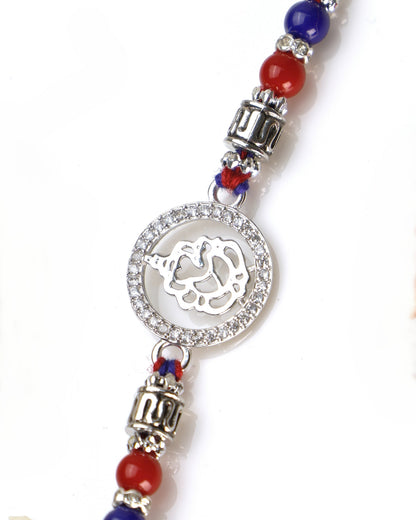 Divine Ganesha Halo 925 Sterling Silver Rakhi