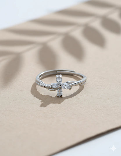 Vine Blossom Adjustable Ring