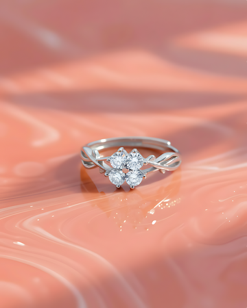 Infinity Sparkle Adjustable Ring | 925 sterling silver ring