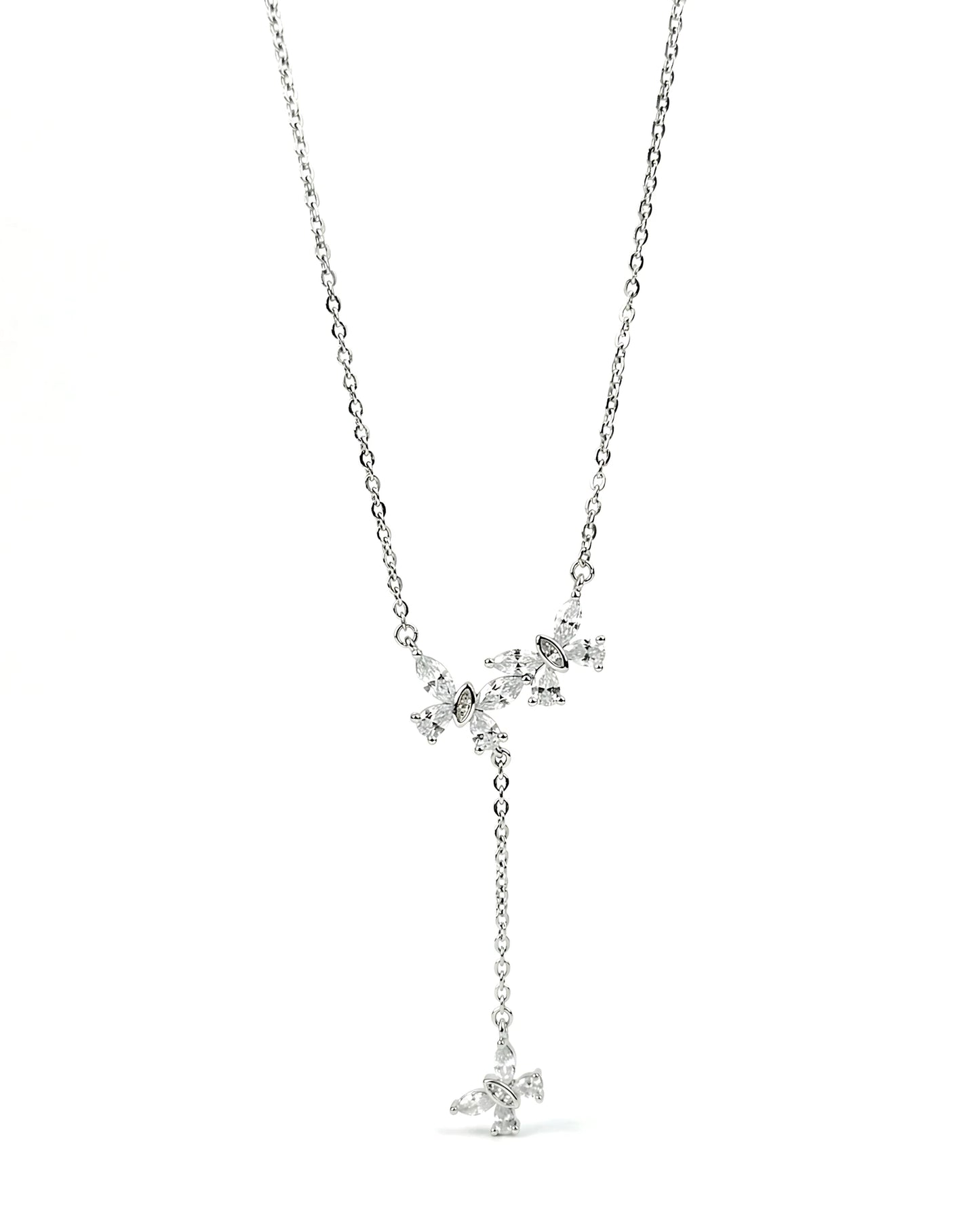 Triple Butterfly Lariat Pendant