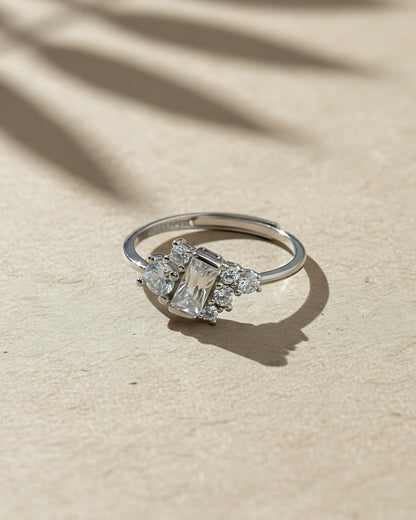 Prism Petal Adjustable Ring