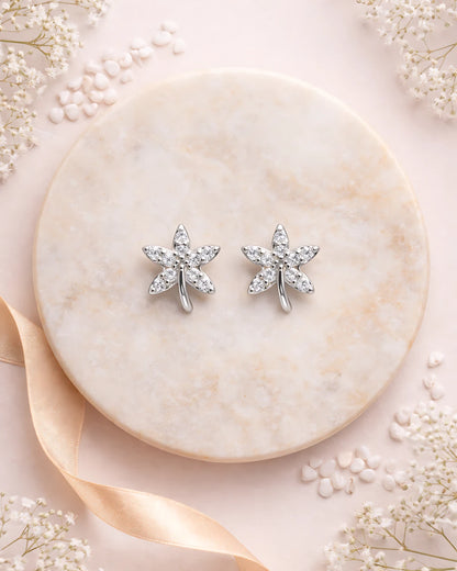 Starlight Blossom Stud Earrings | 925 Sterling Silver