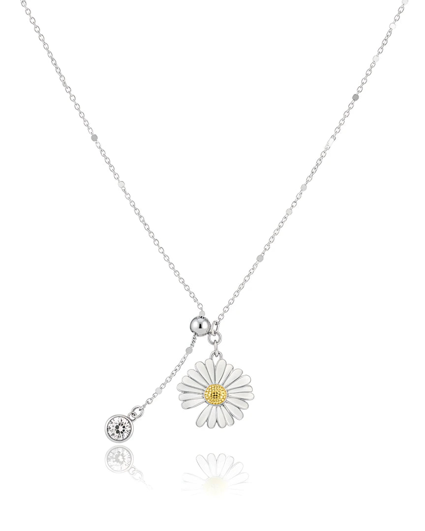 Blooming Daisy Lariat Pendant
