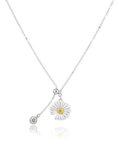 Blooming Daisy Lariat Pendant