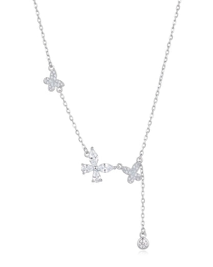 Asymmetrical Butterfly Drop Pendant