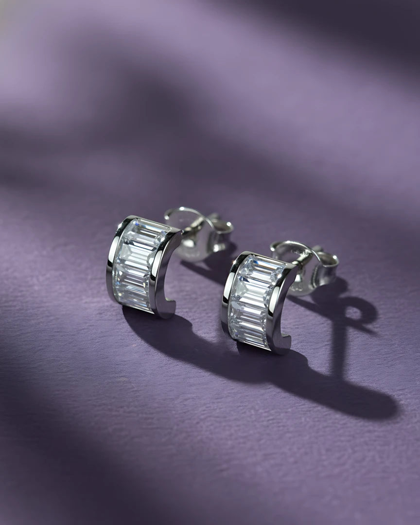 Glam Bar Studs | 925 sterling silver earrings