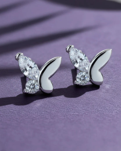 Luminous Wings Stud Earrings | 925 Sterling Silver
