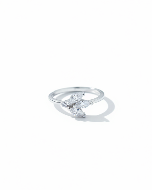Tulip Promise Adjustable Ring | 925 sterling silver ring