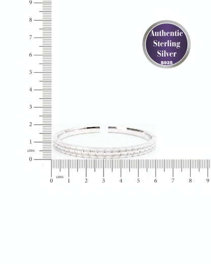 Textured Ridge Bangle Cuff