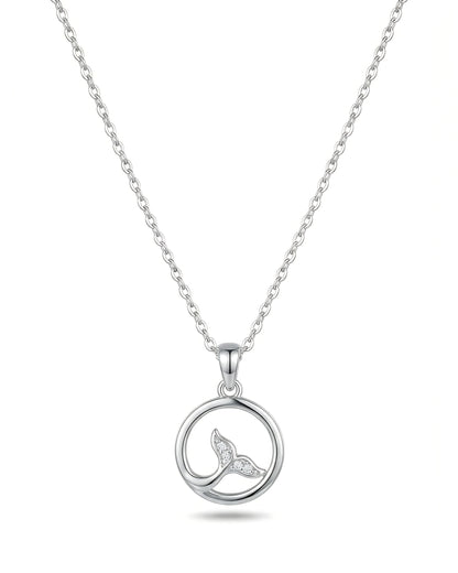 Whale Tail Wave Pendant