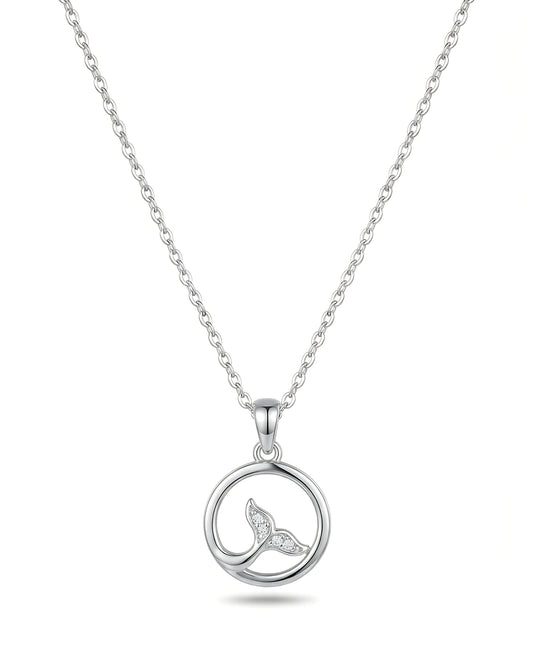 Whale Tail Wave Pendant